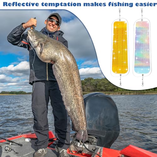 Seenelling 2 Pcs 11-Inch Kokanee Fishing Flashers - One Color