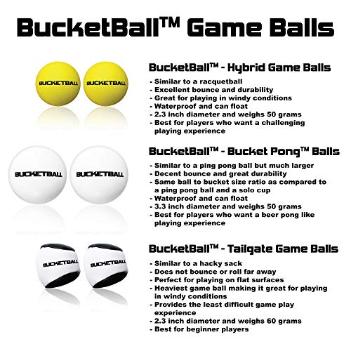 BucketBall Tailgate Game Balls - Perfect for Outdoor Play