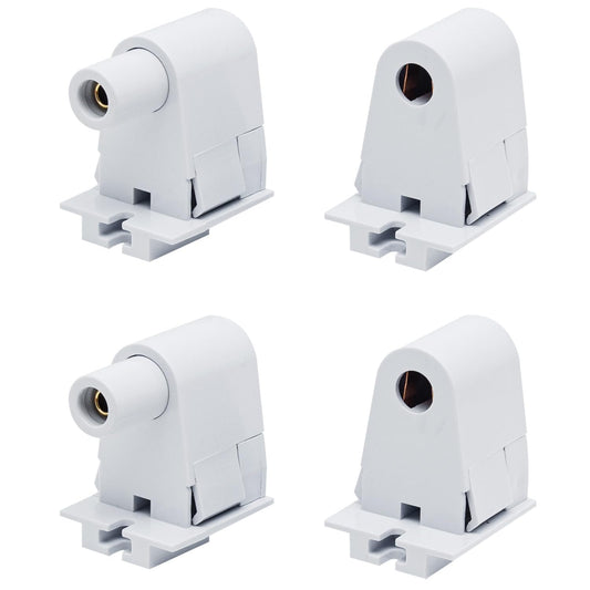 Surf turtle 2 Pair Tombstone Single Pin FA8 Base Holder Socket Connector with T8 T10 T12，for 8ft Light Emitting Diode Fluorescent Tube Light