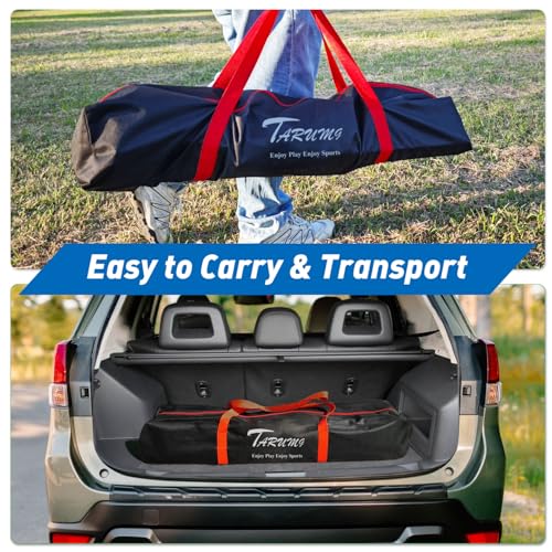 7x7 Portable Baseball Pitching Screen with Carry Bag - L Screen Black