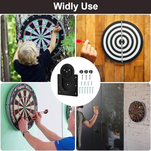Dartboard Mounting Bracket Kit - Easy Install with Screws & Stabilisers