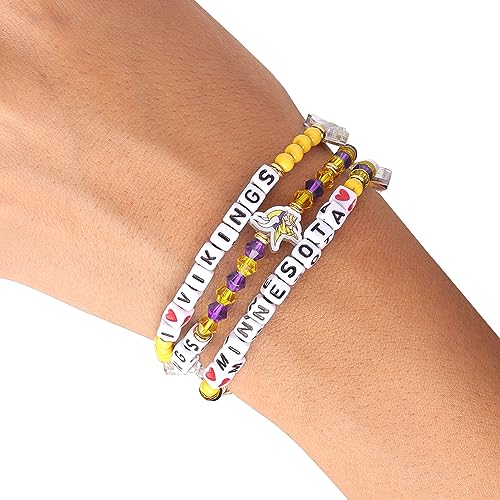 Minnesota Vikings Team Friendship Bracelet 3 Pack