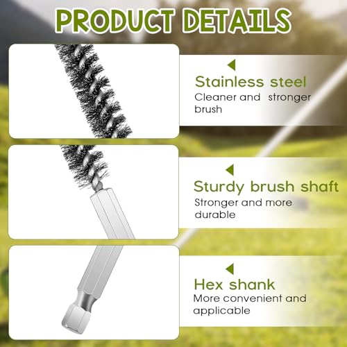 Golf Club Cleaning Brushes - 2 Pack Stainless Steel Hosel Tools