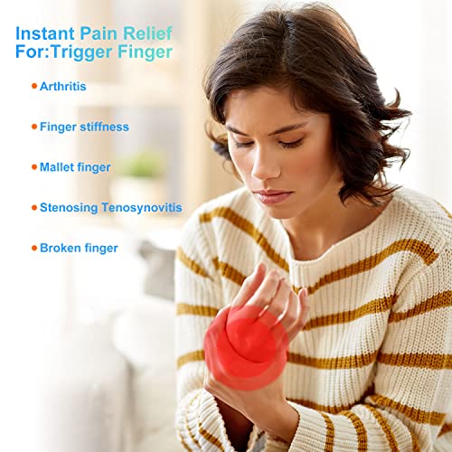 4-Pack Finger Splints for Arthritis & Pain Relief - Adjustable Support