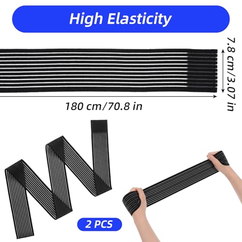 2 PCS Extra Long Knee Compression Wraps for Joint Support