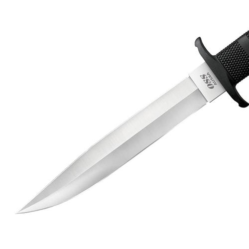 COLD STEEL OSS 8.25" Japanese AUS8A Clip Point Blade 5.125" Kray-Ex Handle Tactical Outdoor Hunting Fixed Blade Knife w/Secure-Ex Sheath