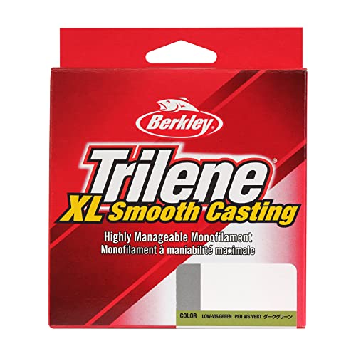 Berkley Trilene XL Monofilament Fishing Line - 10lb Test, 300 Yards, Low-Vis Green