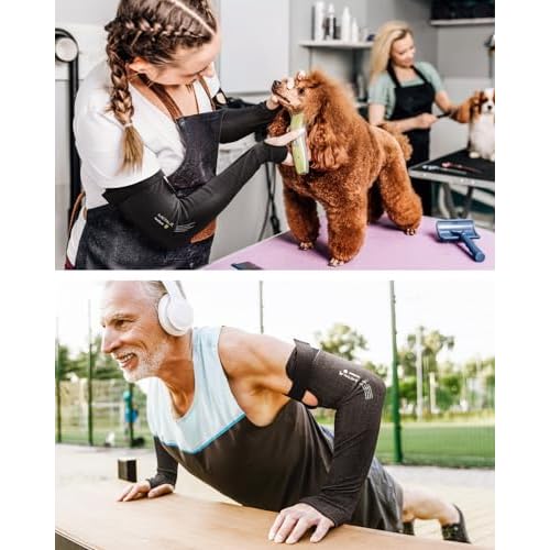 Ultra-Comfort Cut Resistant Sleeves for Thin Skin and Bruising, Cooling Protective Arm Sleeves for Gardening, Farming, Yard