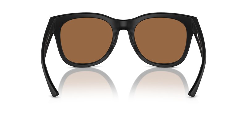 Native Woman Sunglasses Matte Black Frame, Bronze Reflex Polarized Lenses, 55MM