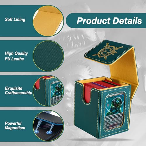 MTG Commander Deck Box with Double Display Windows - Holds 100+ Cards