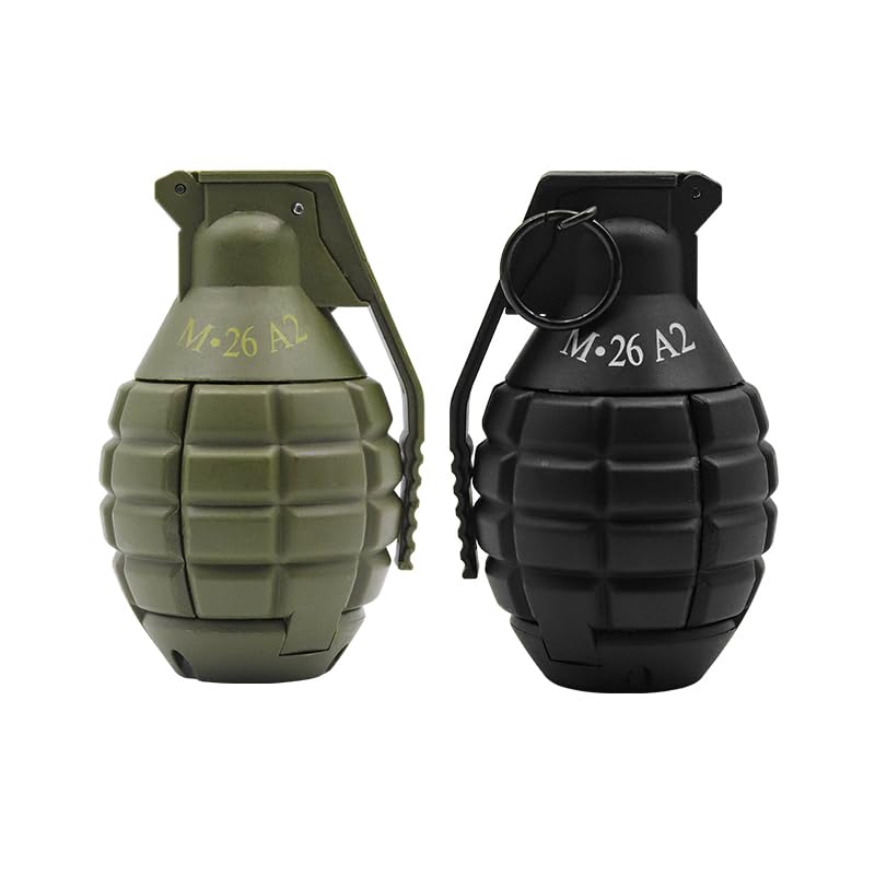 Spring Powered Toy Grenade for Tactical Battle Games - M26 Black & Green