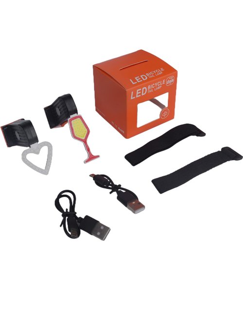 VANAPARK Bike Taillight, Creativy Shape Bike Rear Light, Rechargeable Super Bight Bicycle Tail Light Max 60 lumens 5 Light Modes, IPX5 Waterproof Bicycle Rear Lights