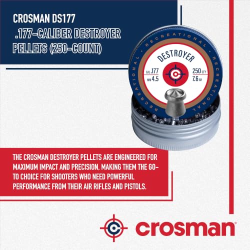 .177-Caliber Destroyer Pellets - 250 Count for Small Game Hunting