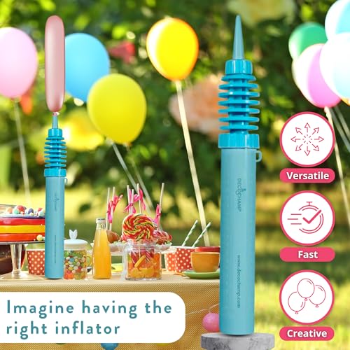 Mini Air Pump - 2-Way Dual Action Balloon Inflator for Events