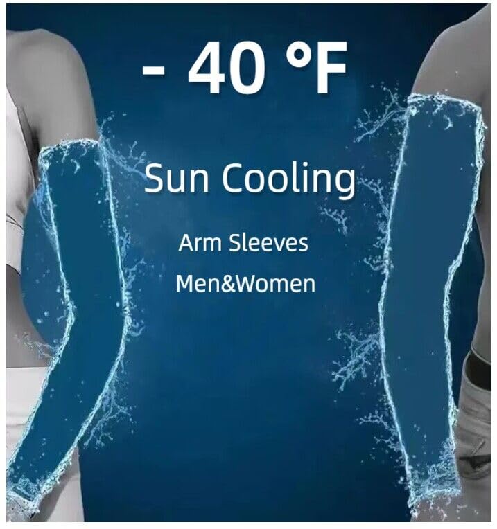 KUHNMARVIN 2Pairs Arm Sleeves for Men Sun Protection Tattoo Cover-Up Volleyball Arm Sleeves Softball Pickleball Women Compression Arm Sleeves Robin Egg Blue