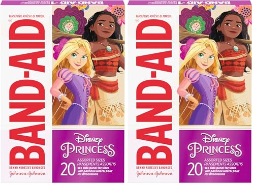 Disney Princess Adhesive Bandages for Kids - 20 Count Pack of 2