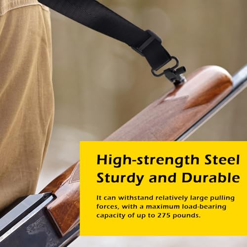 Rifle Sling Swivel 1 Inch - Durable Two-Point Sling Attachment Clips