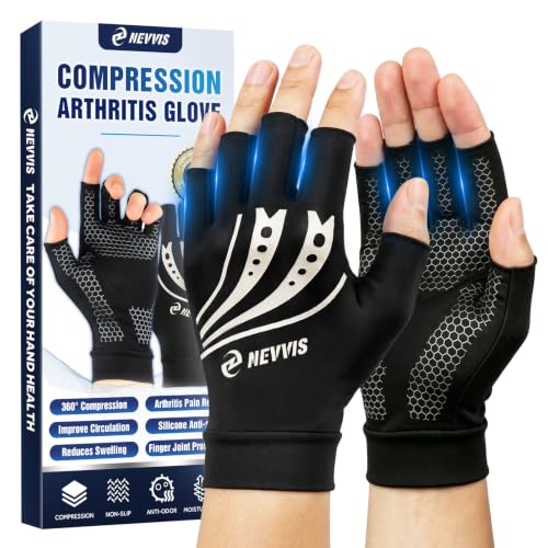 Medical Compression Arthritis Gloves for Men & Women - Pain Relief & Joint Support, 15-25 mmHg
