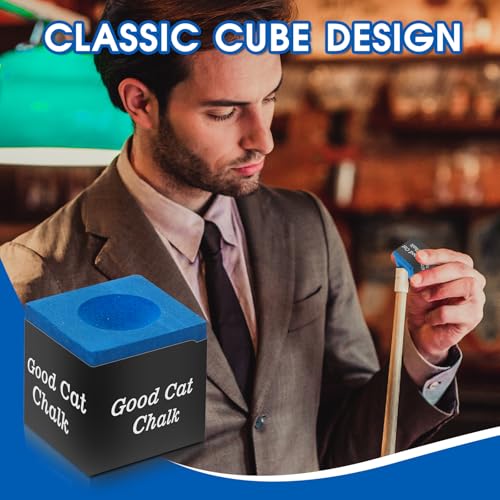 Pool Cue Chalk Set - 12PCS Nano Billiard Chalk for Precision
