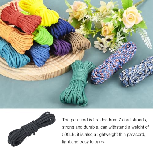 550 Paracord Rope 10ft - Durable 7-Strand Core - Navy Blue