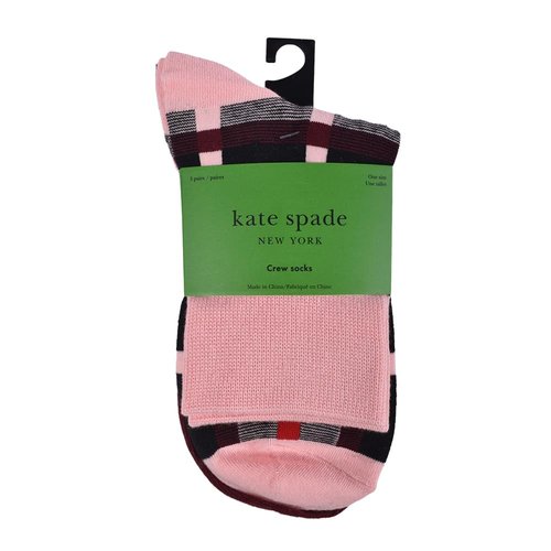 3PK KSNY PLAID SHORTIE CREW