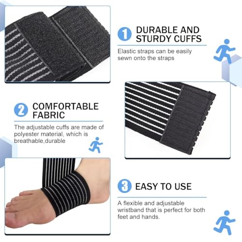 Compression Wrist Wraps for Support & Injury Recovery - 2 Pack