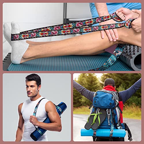 Yoga Mat Strap Carrier - Adjustable & Thick 2-Pack