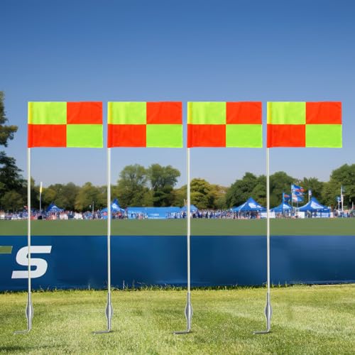 67-Inch Soccer Corner Flags Set - 4 Durable Agility Poles