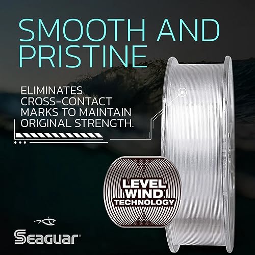 100% Fluorocarbon Fishing Leader Line for Saltwater - Multiple Sizes
