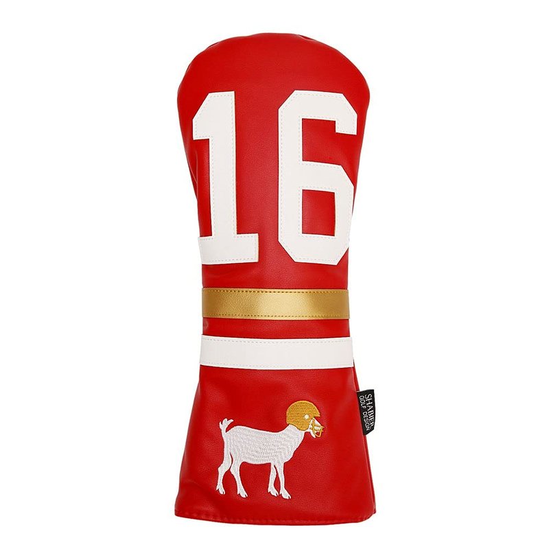 SHABIER Golf Sports Style Golf Wood Club Headcover Driver Cover for Taylormade M5 M6 Driver (Red 16 Driver Cover)