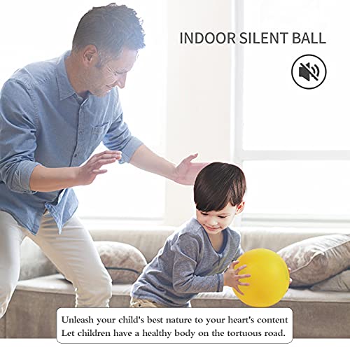Buhoet 7-Inch Yellow Foam Ball for Kids, Soft, Bouncy, Lightweight & Safe