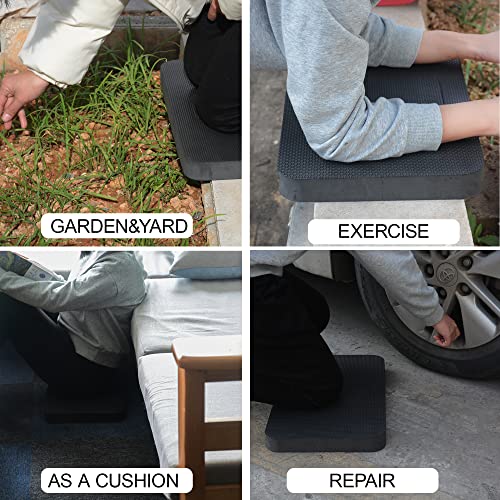 AebDerp EVA-Soft 2pcs Premium Thick Kneeling Pad 18x11in Garden Knee Pads Black