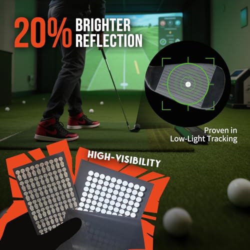 0.25" White Reflective Dot Stickers - 150 Pack for Golf Markers