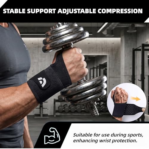 Soft Breathable Wrist Brace - Adjustable Support for Workouts