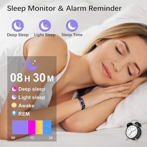 FKGZJF Black Waterproof Fitness Smart Watch with Heart Rate & Blood Oxygen Monitoring