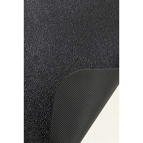 Fitness Equipment Mat - Black, 48"L x 24"W x 0.1"Th