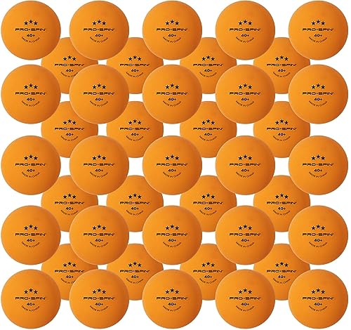 3-Star Premium Orange Ping Pong Balls - Pack of 60