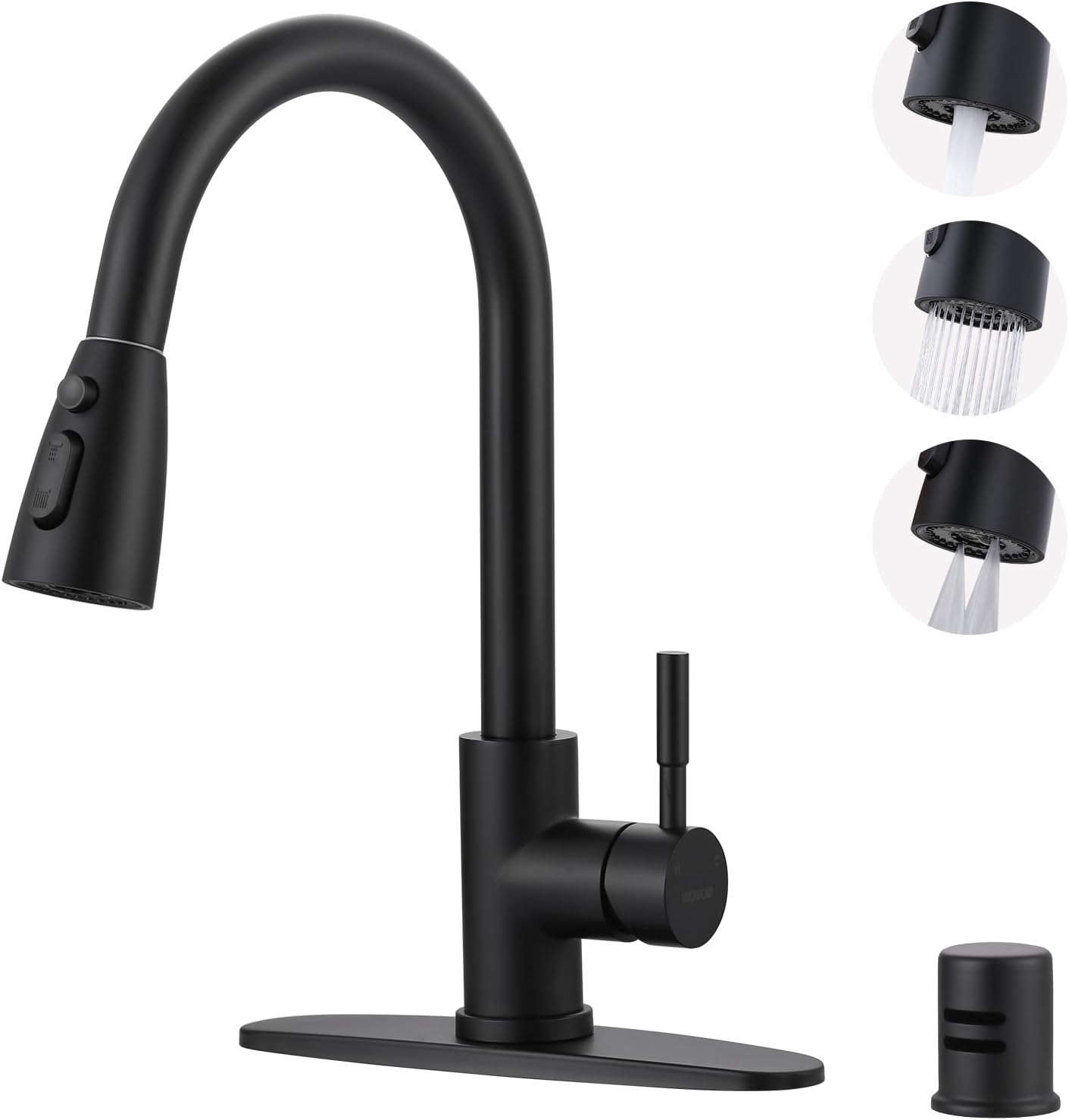 Stainless Steel Kitchen Faucet Combo with Water Filter - Brushed Nickel Sink Faucet for RO Systems