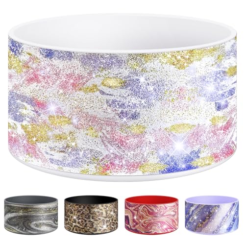 Glitter Silicone Protective Boot for Tumblers - Pink Blue Glitter