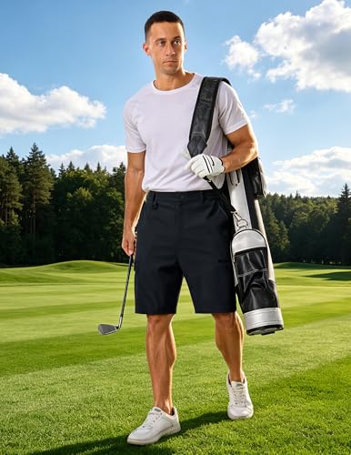 ASYJUMPD Men's Cargo Shorts Large Dark Gray Quick Dry Elastic Waist Pockets