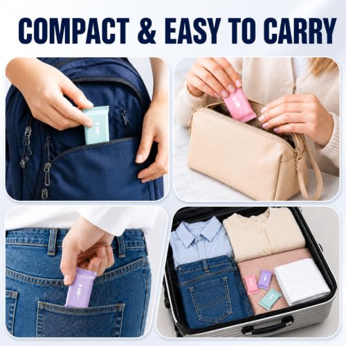 Disposable Compressed Washcloths - 45 Count Travel Towels