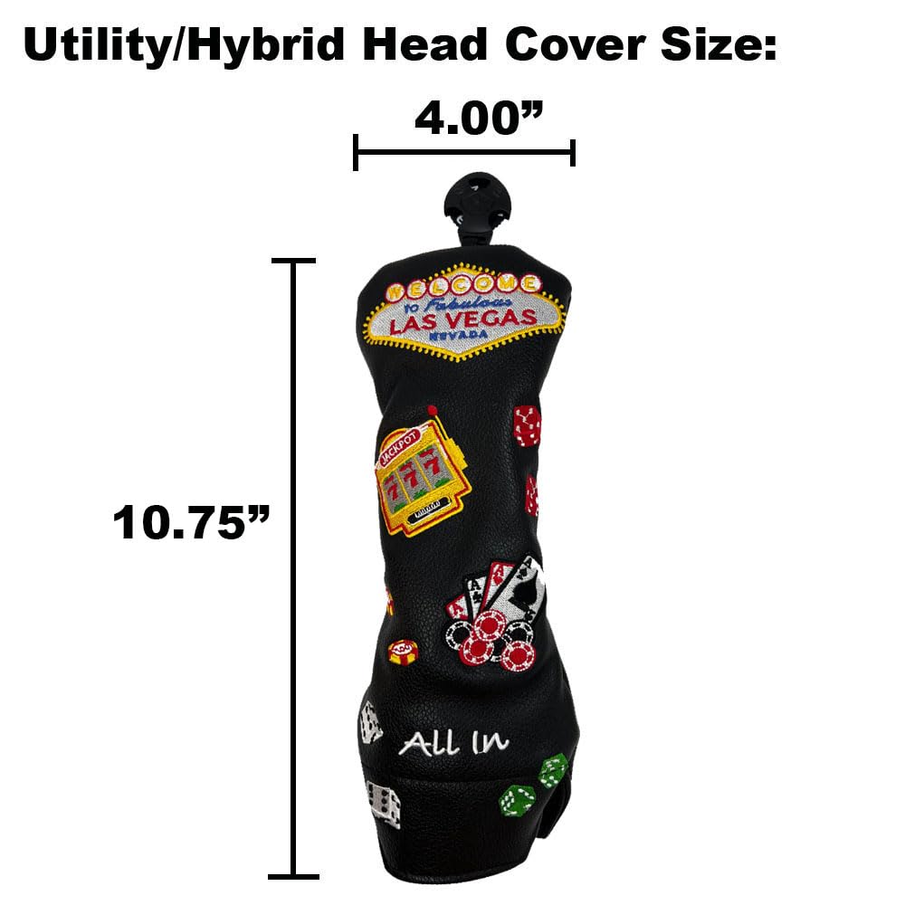 Las Vegas Embroidered Golf Headcover | Giggle Golf (for Hybrid)
