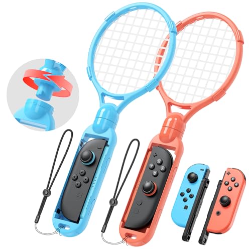 Tennis Rackets for Nintendo Switch 2 Joy-Con - Blue/Orange