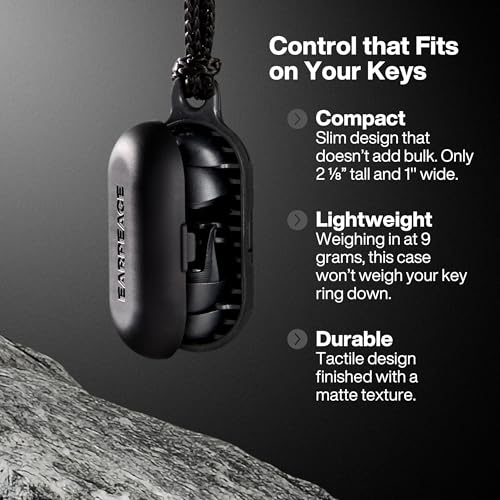 EarPeace Everyday Ear Plugs for Noise Reduction & Noise Control ? High-Fidelity Earplugs, Comfortable & Reusable Earplugs for Travel, Sleep, Work, Snoring Blocking, Includes Carrying Case ? Black