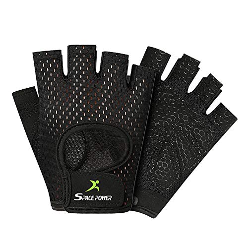 Workout Gloves - Lightweight Breathable Gym Gloves for Men & Women - Small Size, Black