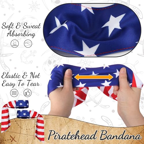 Pirate Costume Accessory Set - Red and White