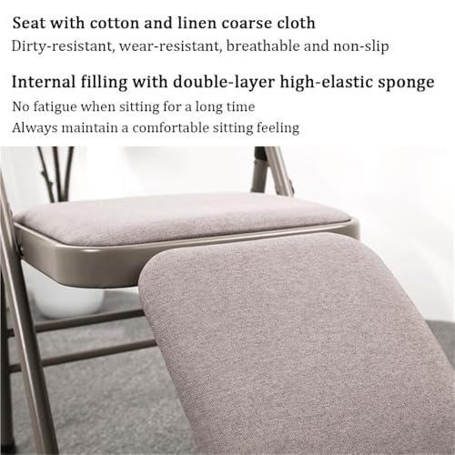Folding Yoga Chair with Lumbar Support - Heavy-Duty Meditation Seat