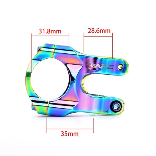 BESNIN Bike Stem 35mm/45mm Colourful Short MTB CNC Aluminum Stem 31.8 for Mountain Bike 0° Bike stemor 7° Bike stem (A Style 35mm)