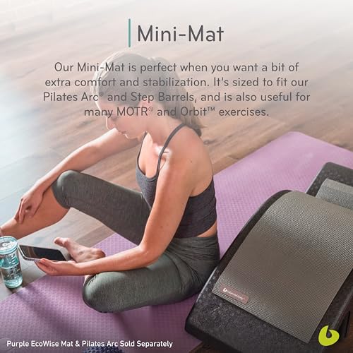 Mini Pilates and Yoga Mat - Compact Home Gym Exercise Mat