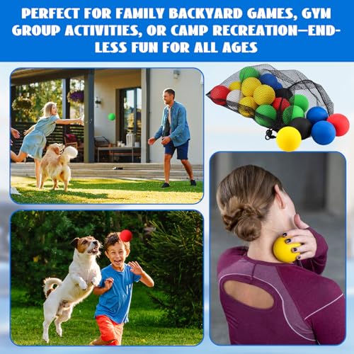 Bulk Rubber Racquetballs - 30 Multicolor Training Balls